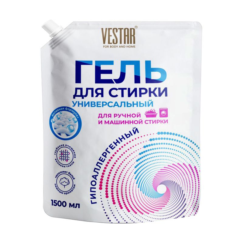 Гель для стирки, VESTAR, 1500 мл, в ассортименте