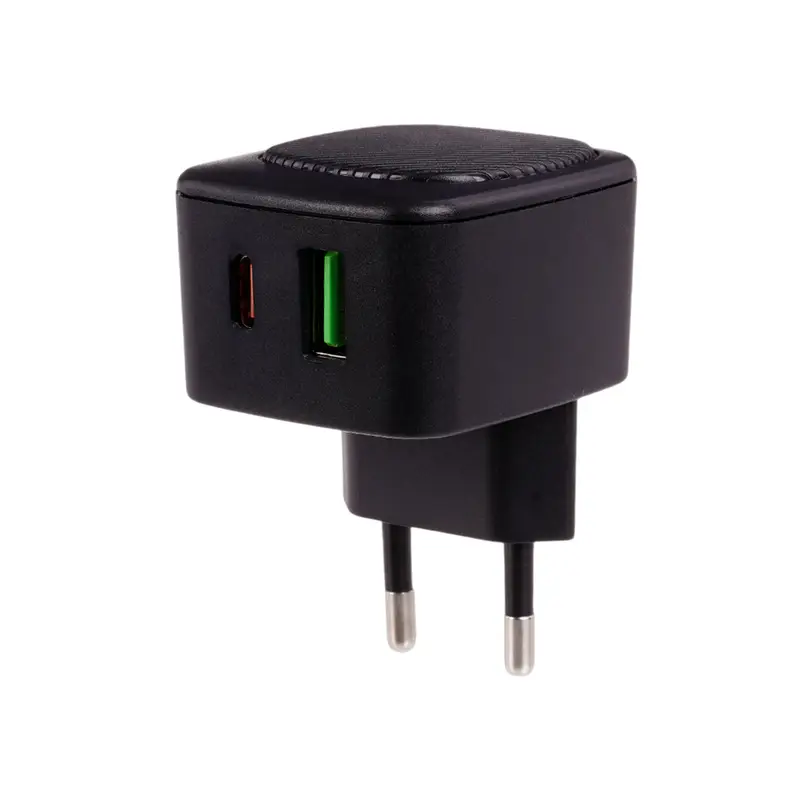 Сетевое зарядное устройство, USB + Type-C, в ассортименте
