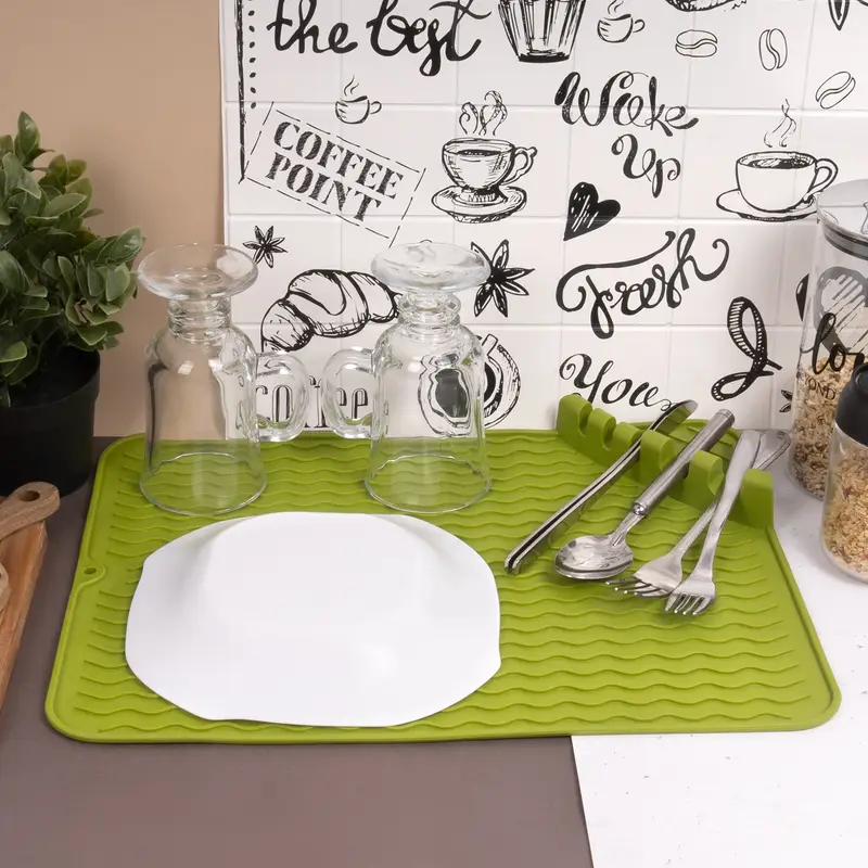 Коврик-сушилка для посуды, O'Kitchen, 39,5х29,5 см, в ассортименте