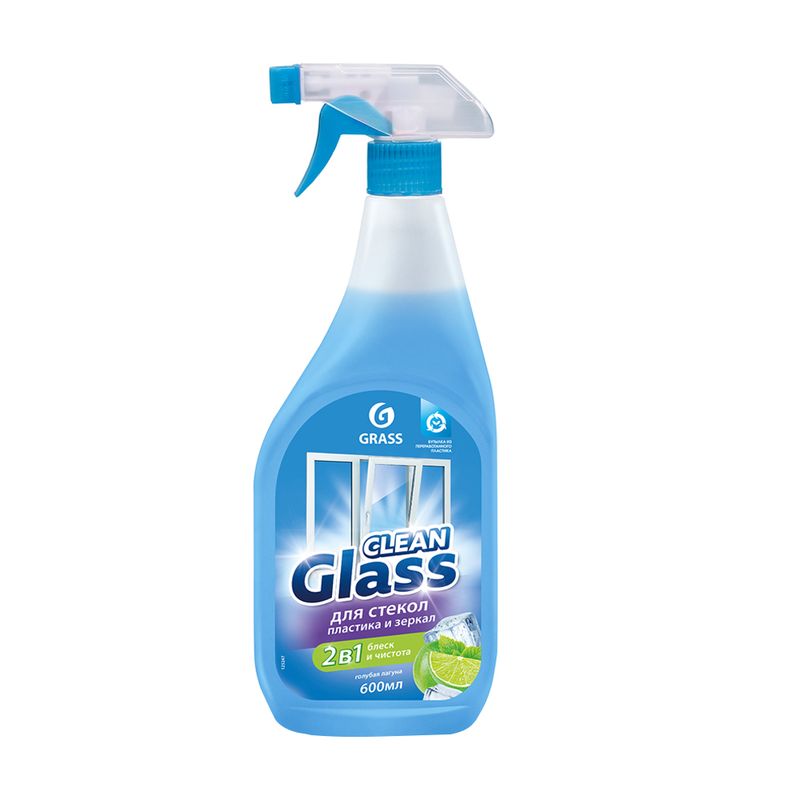 Средство для стёкол, пластика и зеркал "Clean Glass", GRASS, 600 мл, в ассортименте