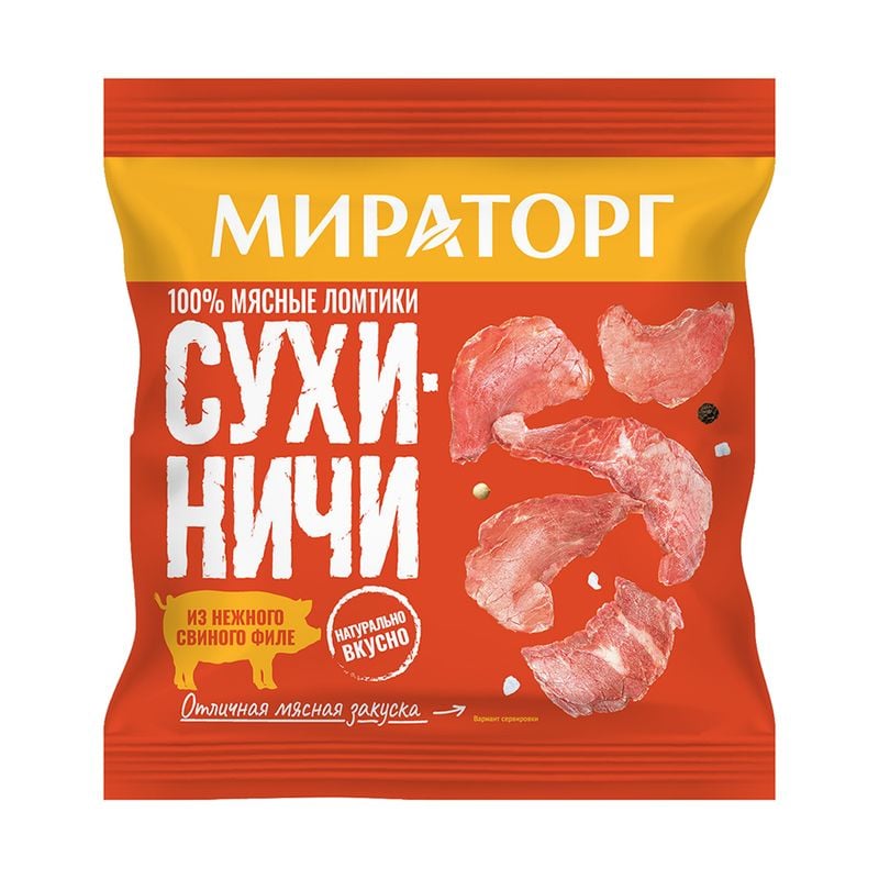Мясные снеки "Сухиничи", МИРАТОРГ, из свинины, 40 г