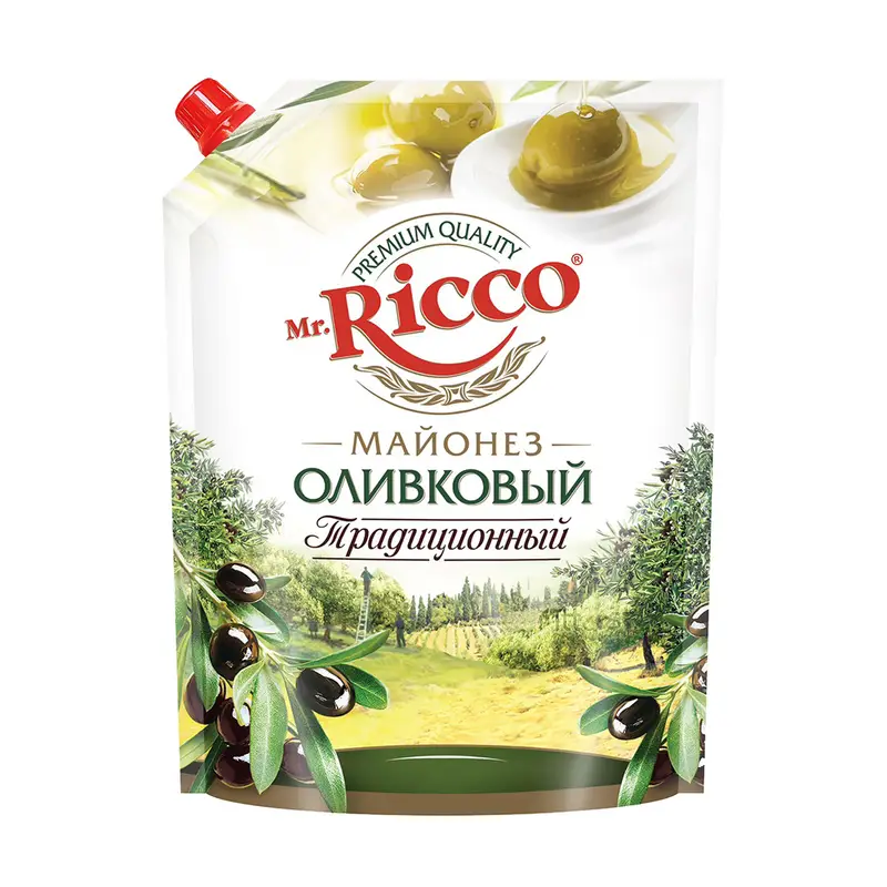 Майонез "Традиционный", Mr.Ricco, оливковый, 50%, 650 мл