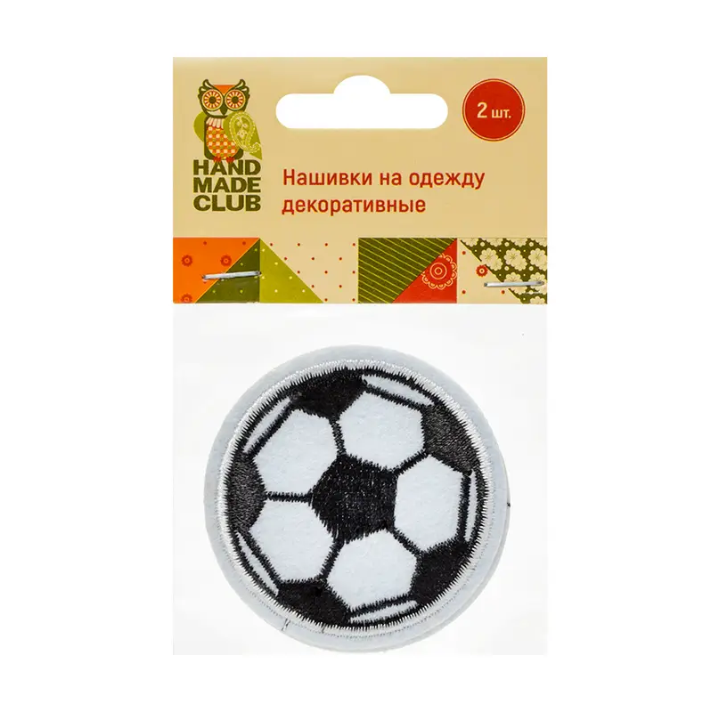 Нашивки на одежду декоративные, Hand Made Club, 2 шт., в ассортименте