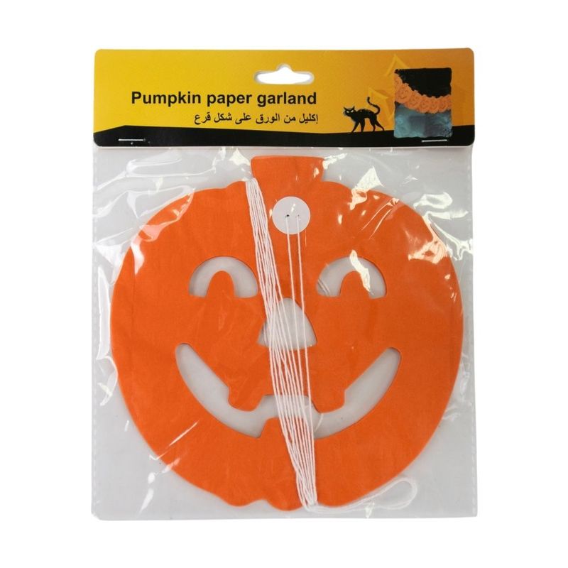 Pumpkin paper garland