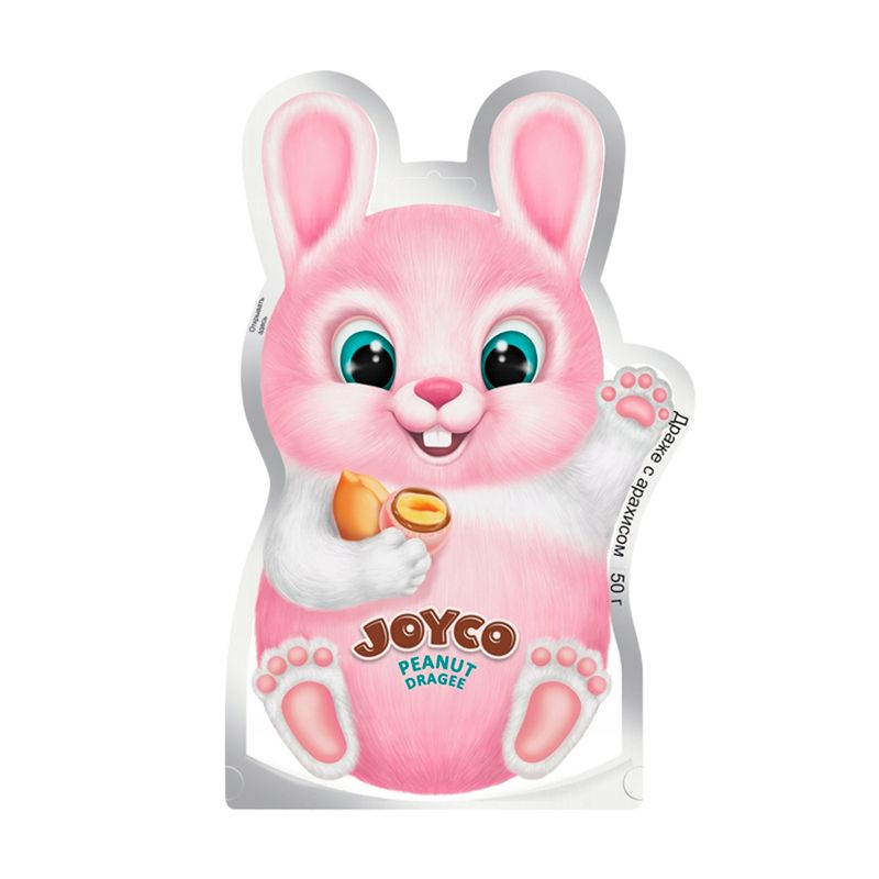 Дражже Joyco заяц с арахисом, 50 г
