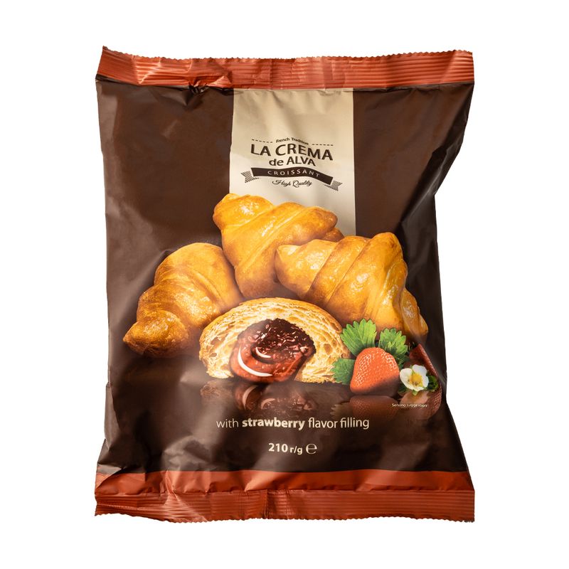 Мини круассаны с какао- кремовой начинкой, 210 г