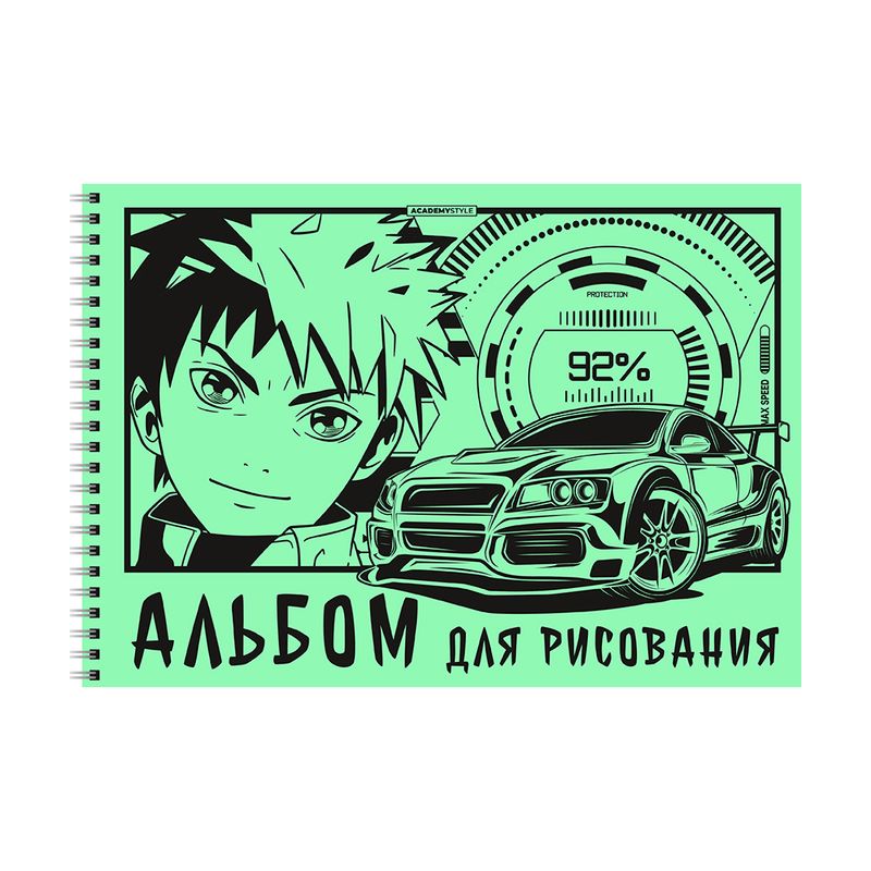 Альбом, 40 листов, в ассортименте