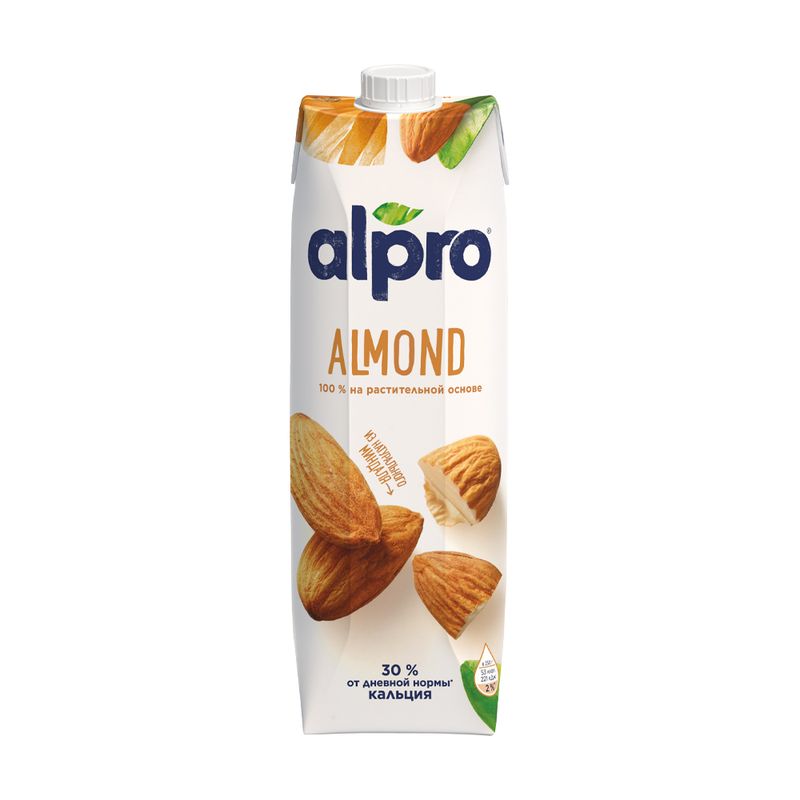 Напиток миндальный, Alpro, обогащённый кальцием, 1 л