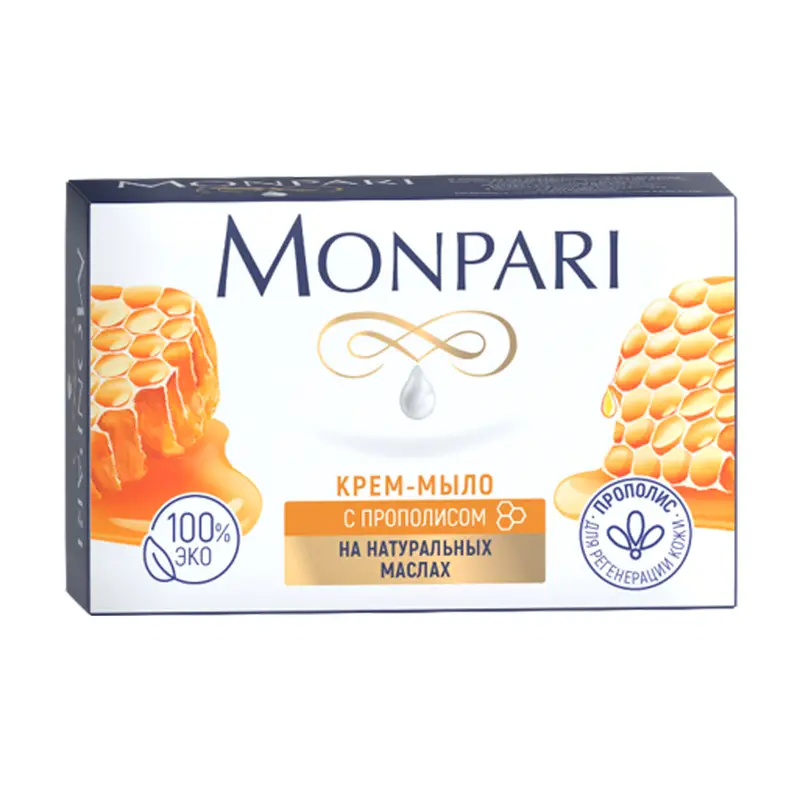 Крем-мыло твёрдое, Monpari, 100 г, в ассортименте