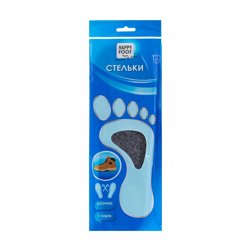 Стельки, Happy Foot, 1 пара в ассортименте