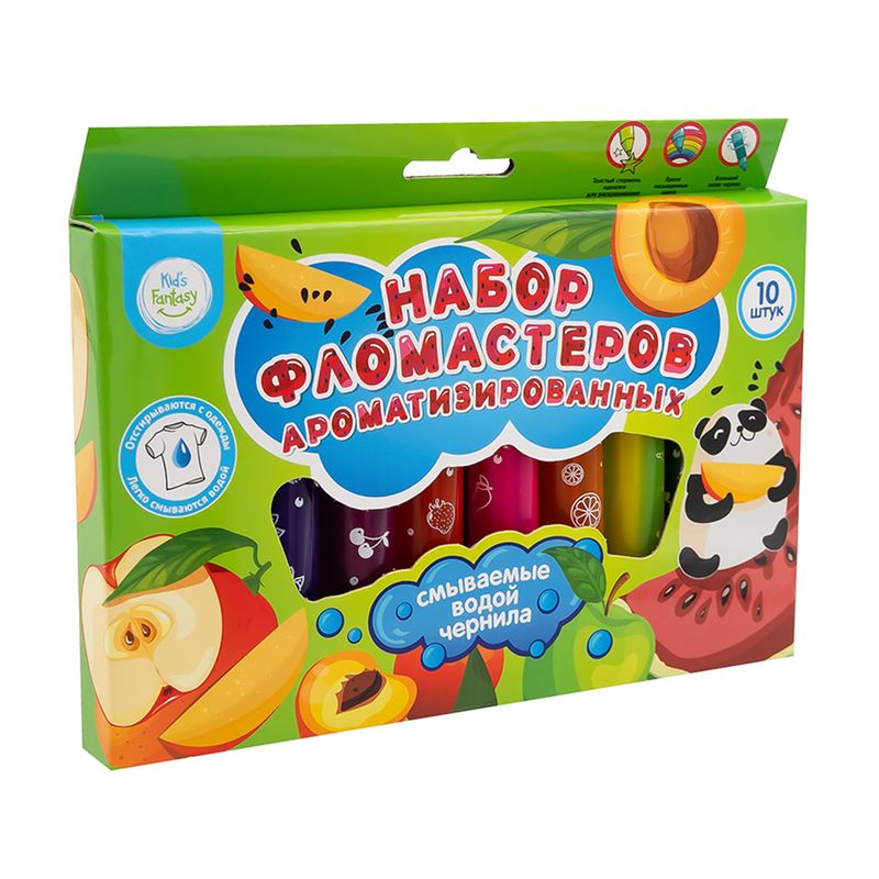 Набор ароматизированных фломастеров, Kid's Fantasy,10 шт.