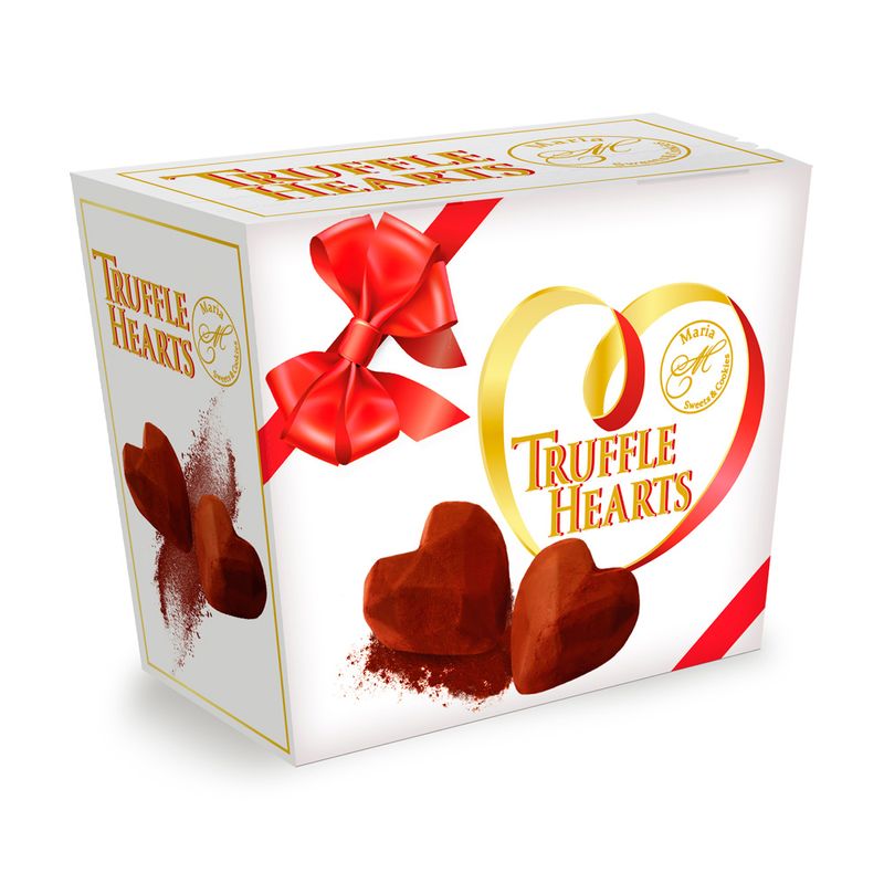 Конфеты, Truffle hearts, 120 г