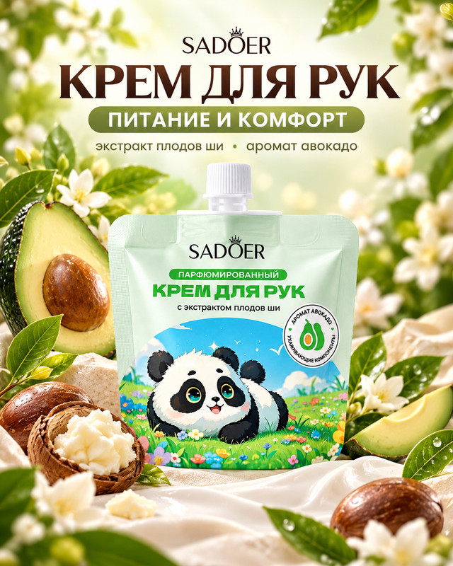 Крем-уход для рук парфюмированный, SADOER, 30 г, в ассортименте