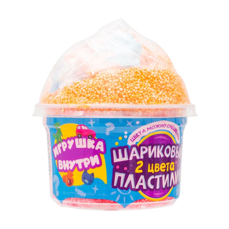 Шариковый пластилин с игрушкой, в ассортименте