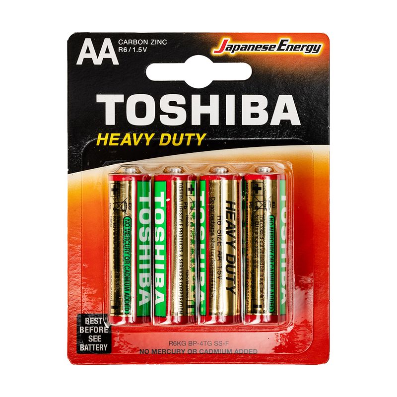 Батарейки, Toshiba, AA, 4 шт.
