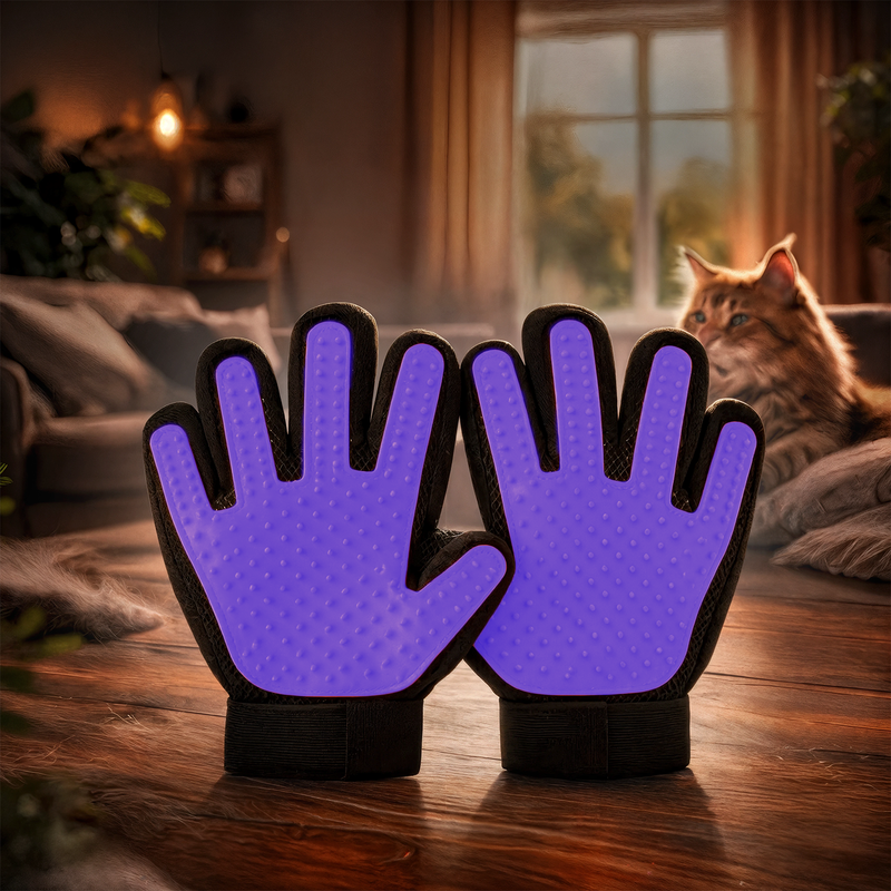 Щётка-перчатка для шерсти животных, Pet Club, 2 шт., 22х18 см, в ассортименте