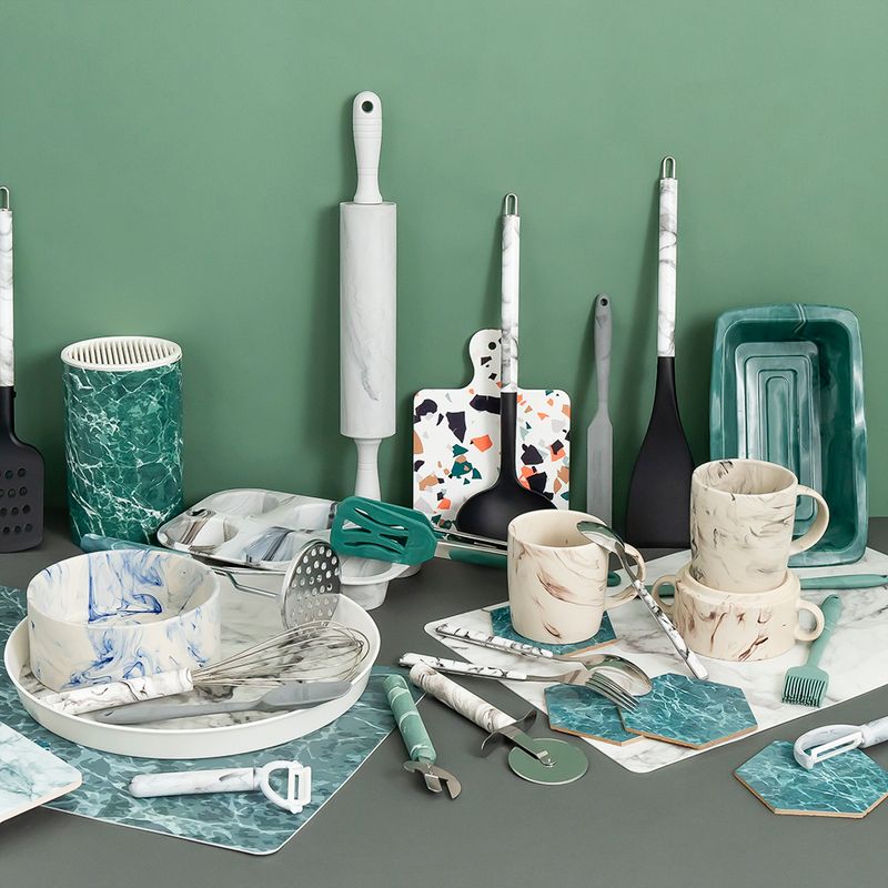 Щипцы "Мрамор", O'Kitchen, 26,5 см, в ассортименте