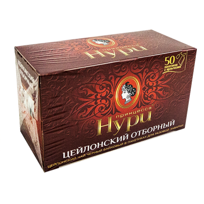Чай черный "Принцесса Нури", 100 г, 50 пакетика