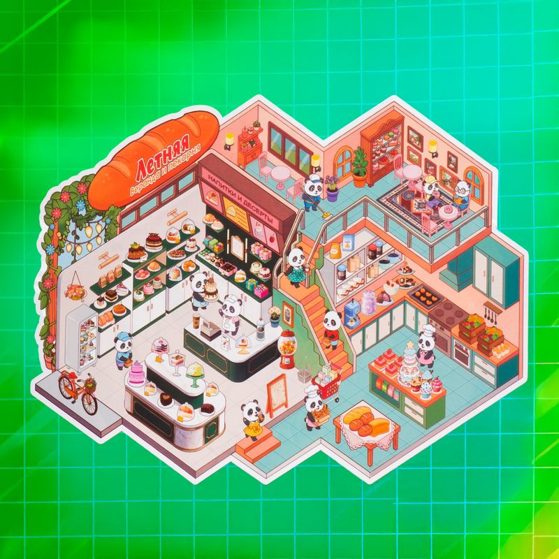 Румбокс с наклейками для творчества, в ассортименте