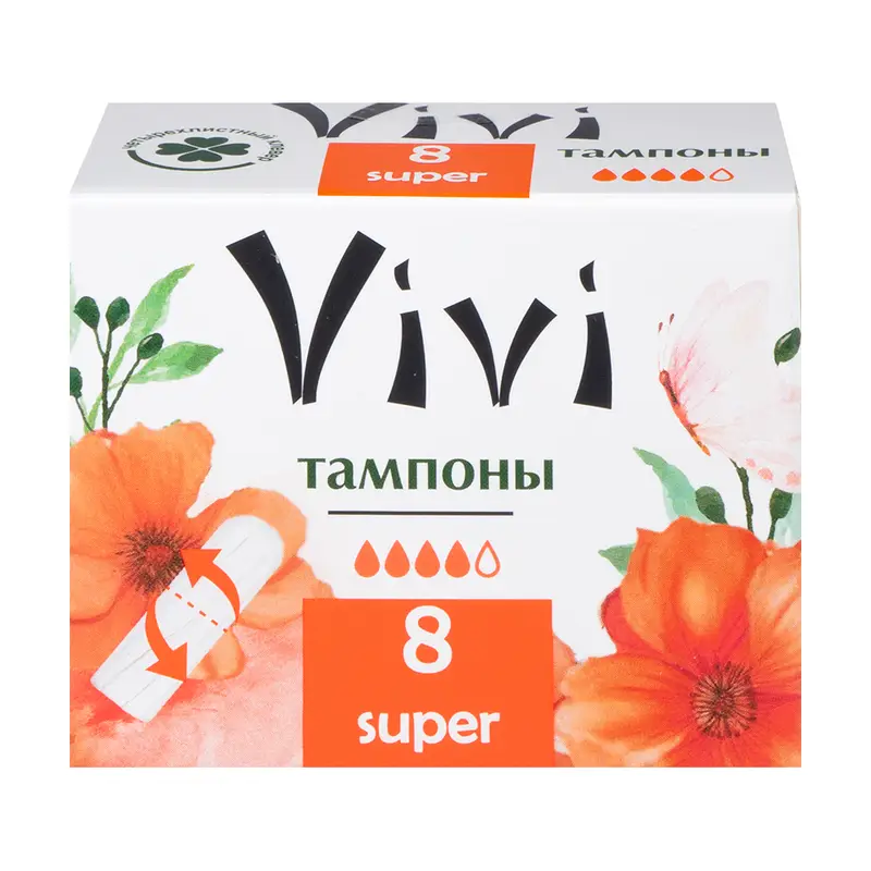 Тампоны "Super", Vivi, 8 шт.