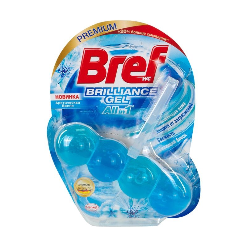 Чистящее средство для унитаза "Brilliance Gel", Bref, 42 г, в ассортименте