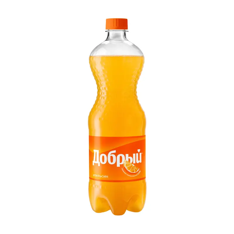 Напиток безалкогольный сильногазированный "Апельсин", Добрый, 1 л