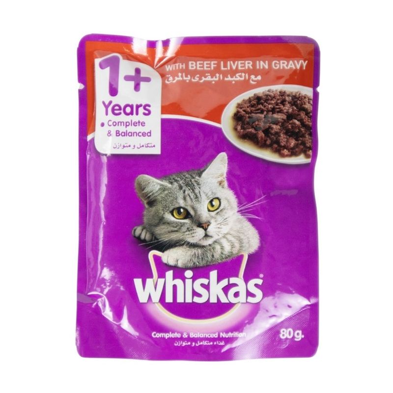 Корм д/животных Whiskas говяд 80 г тетр
