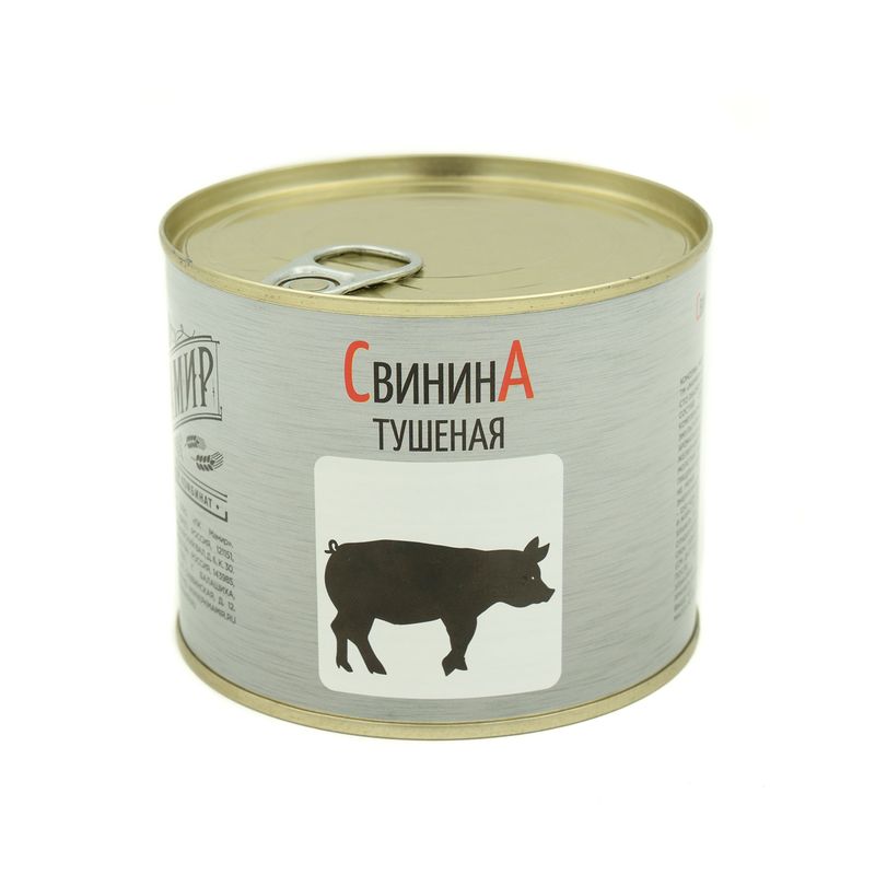 Свинина тушёная, 525 г