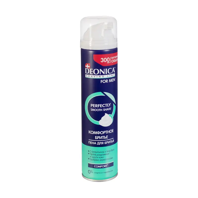 Пена для бритья "Perfectly smooth shave", DEONICA FOR MEN, 300 мл, в ассортименте