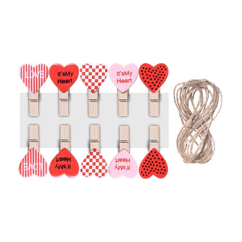 Клипсы декоративные "Сердца", With Love, 10 шт., в ассортименте