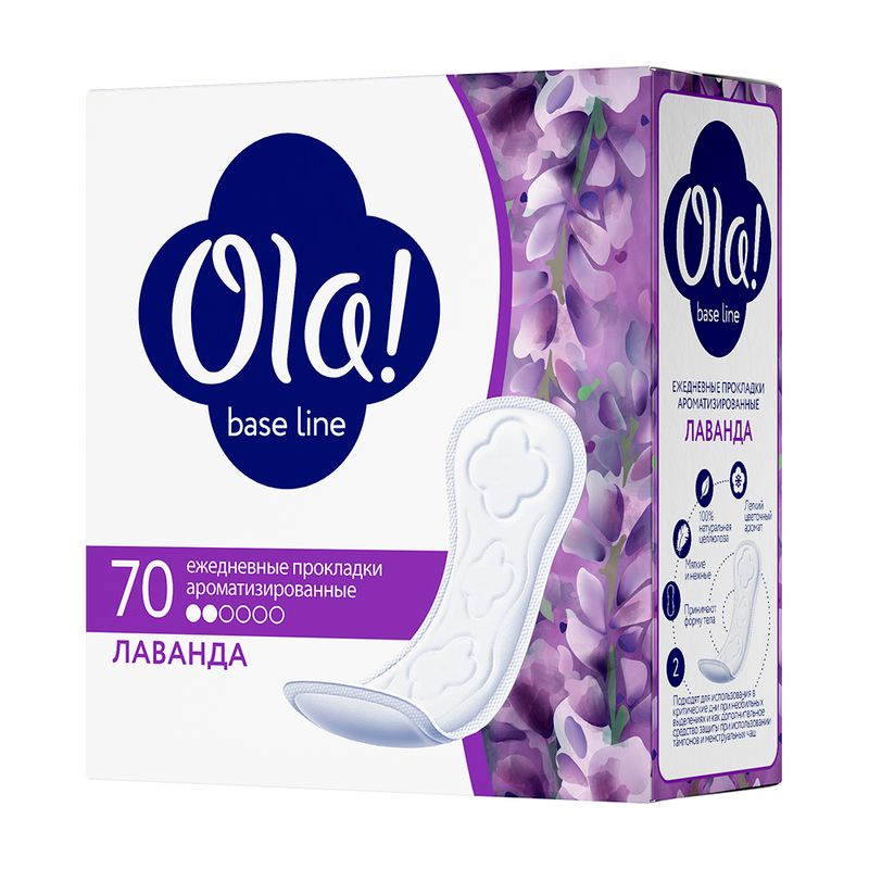 Ежедневные гигиенические прокладки, Ola, 70 шт., в ассортименте