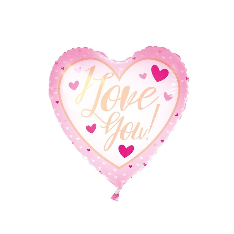 Шар фольгированный "Сердце", With Love, в ассортименте
