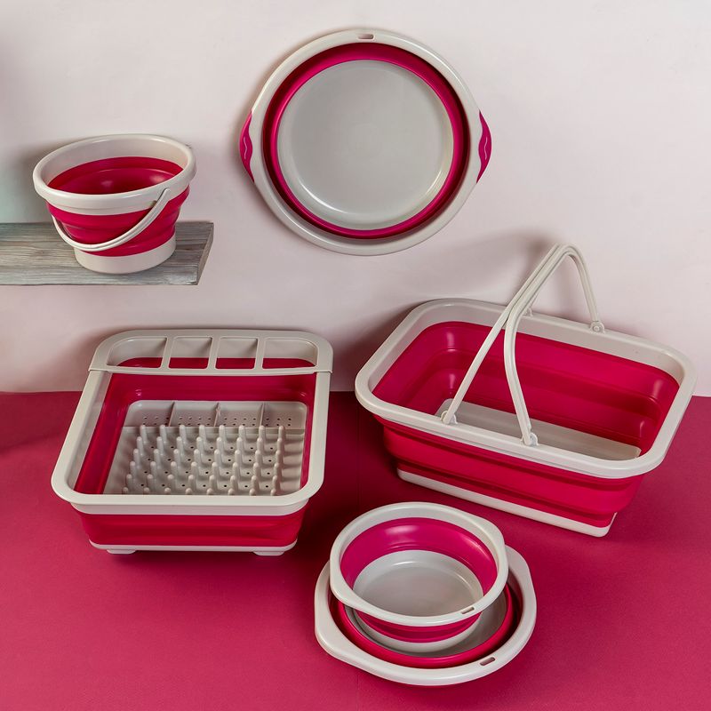 Ведро складное с ручкой, O'Kitchen, 1,9 л, в ассортименте