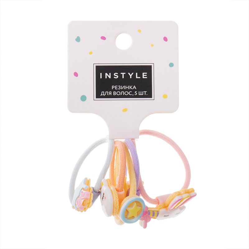 Резинка для волос, INSTYLE, 5 шт., в ассортименте