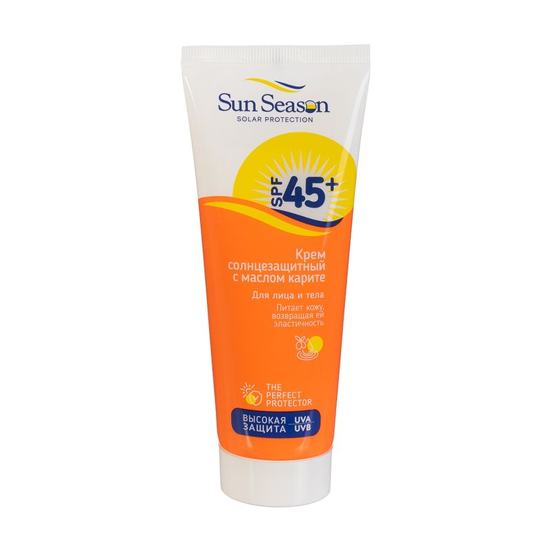 Крем солнцезащитный "Sun Season", Вилсен Групп, SPF 45+, 110 мл, в ассортименте
