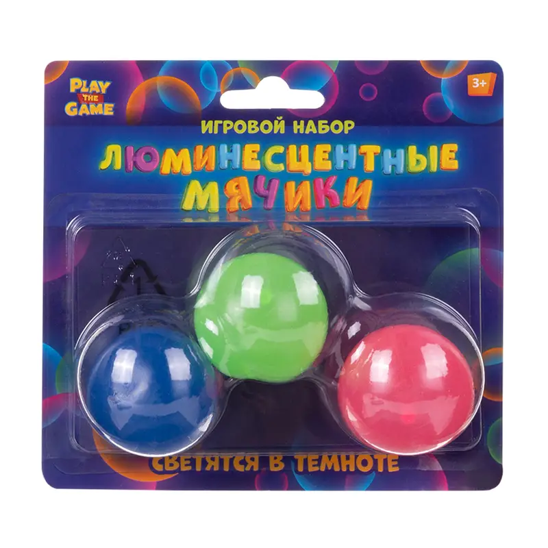 Игровой набор "Люминесцентные мячики", Play the Game, в ассортименте