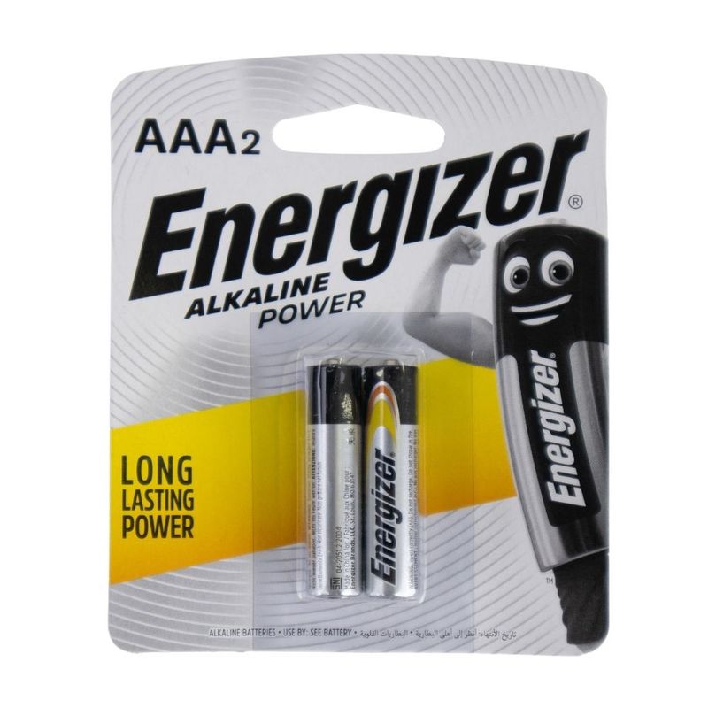 Батарейки ENERGIZER алкалиновые AAA, 2шт