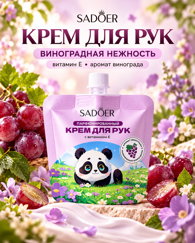 Крем-уход для рук парфюмированный, SADOER, 30 г, в ассортименте