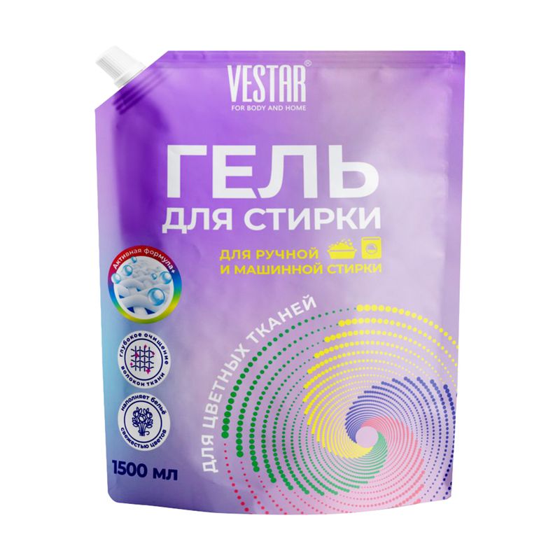 Гель для стирки, VESTAR, 1500 мл, в ассортименте