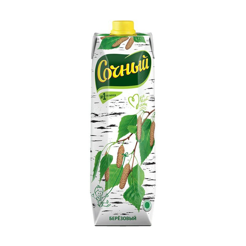Сок берёзовый с сахаром "Сочный", 1 л
