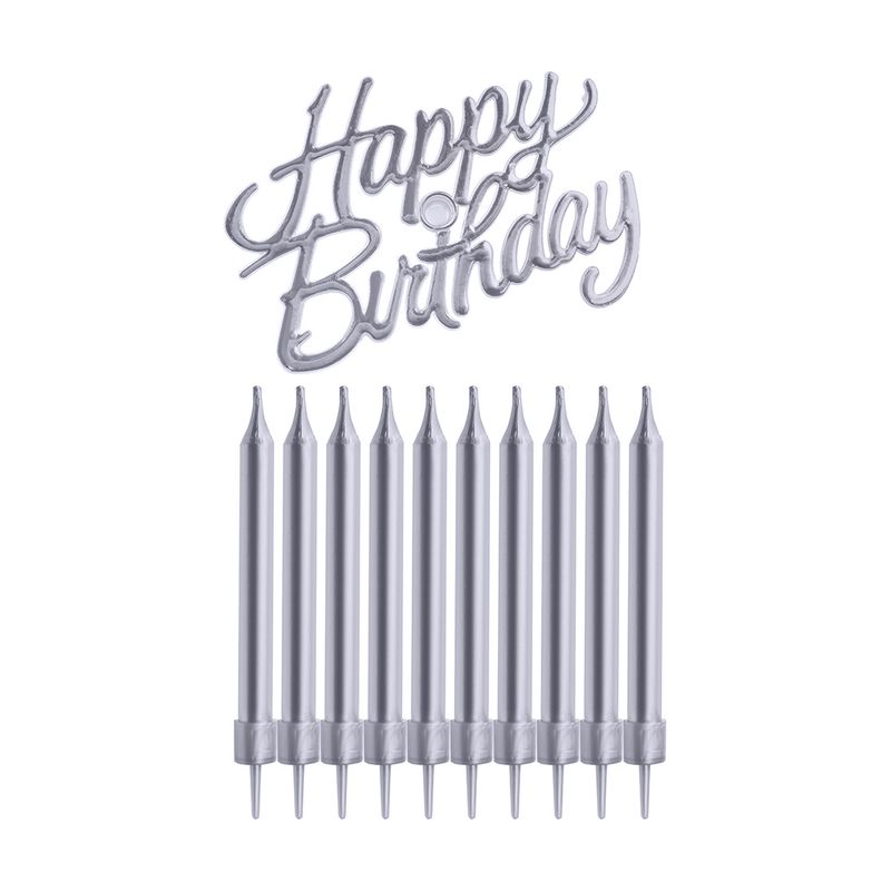 Свечи "Happy birthday", 10 шт