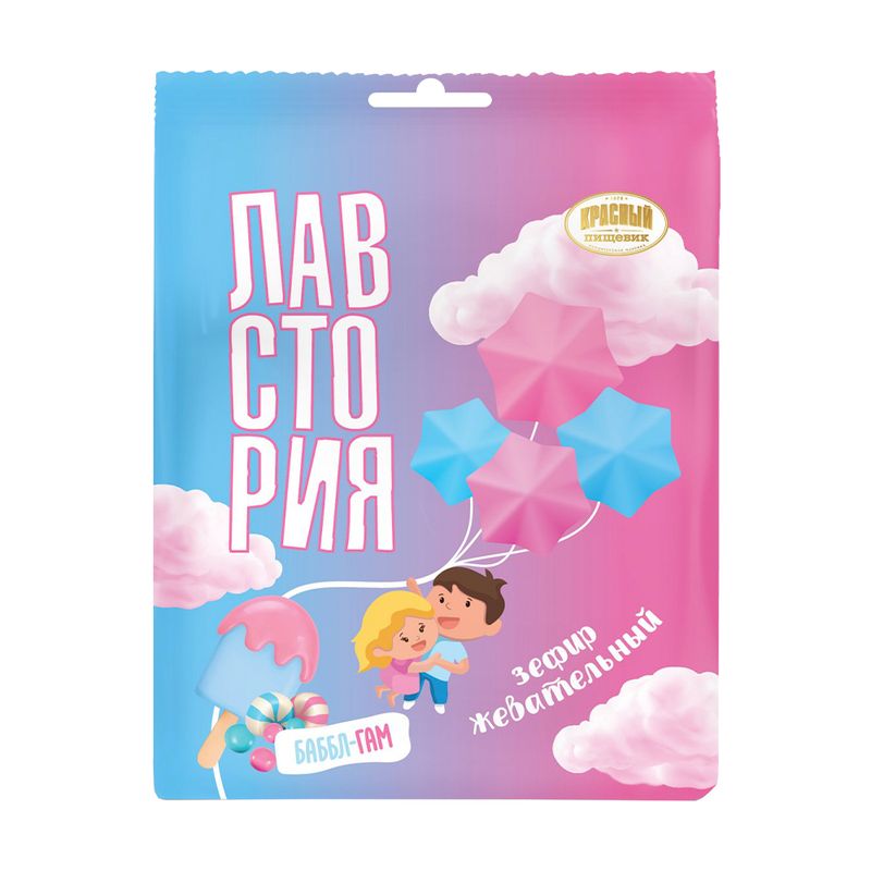 Зефир жевательный "Баббл-гам", Лавстория, 100 г