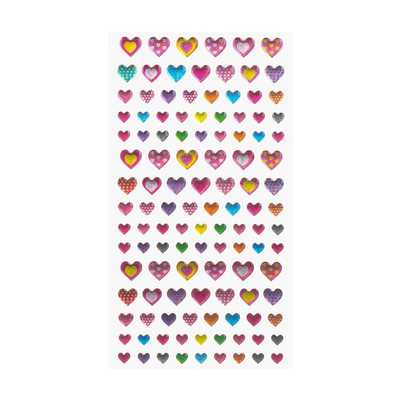 Наклейка "Сердца", With Love, 17,5х9 см, в ассортименте
