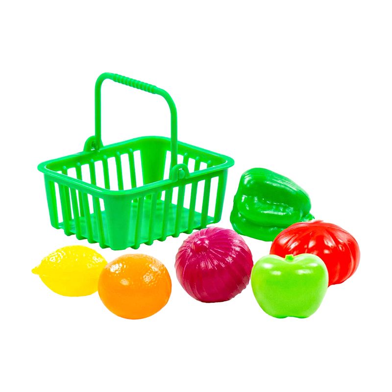 Игрушечный набор продуктов с корзинкой, POLESIE
