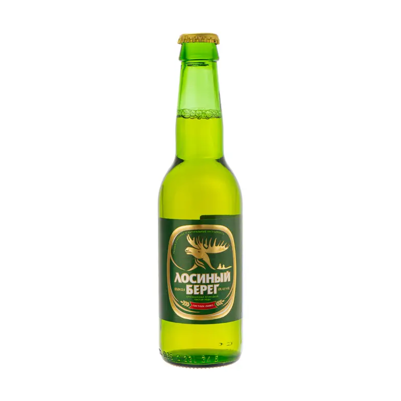 Пиво светлое, Лосиный берег, 4,5 %, 0,3 л