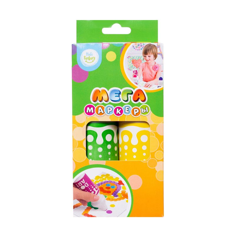 Мега-маркеры, Kid's Fantasy, 2 шт., в ассортименте
