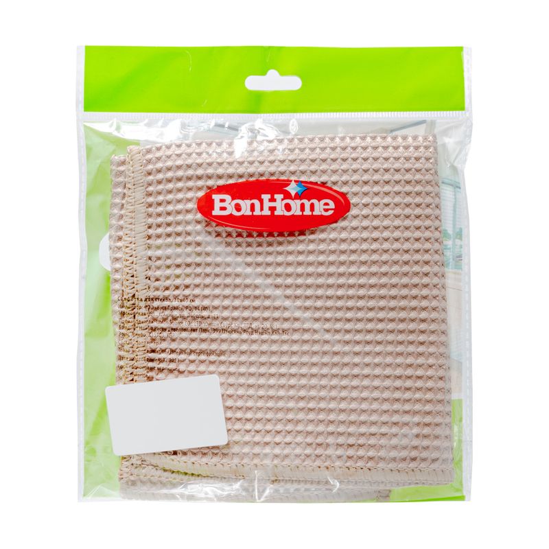 Салфетка для стекол, BonHome, 30х40 см, в ассортименте