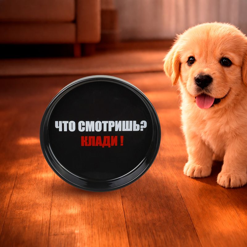 Миска керамическая плоская, Pet Club, 15х2,7 см, в ассортименте