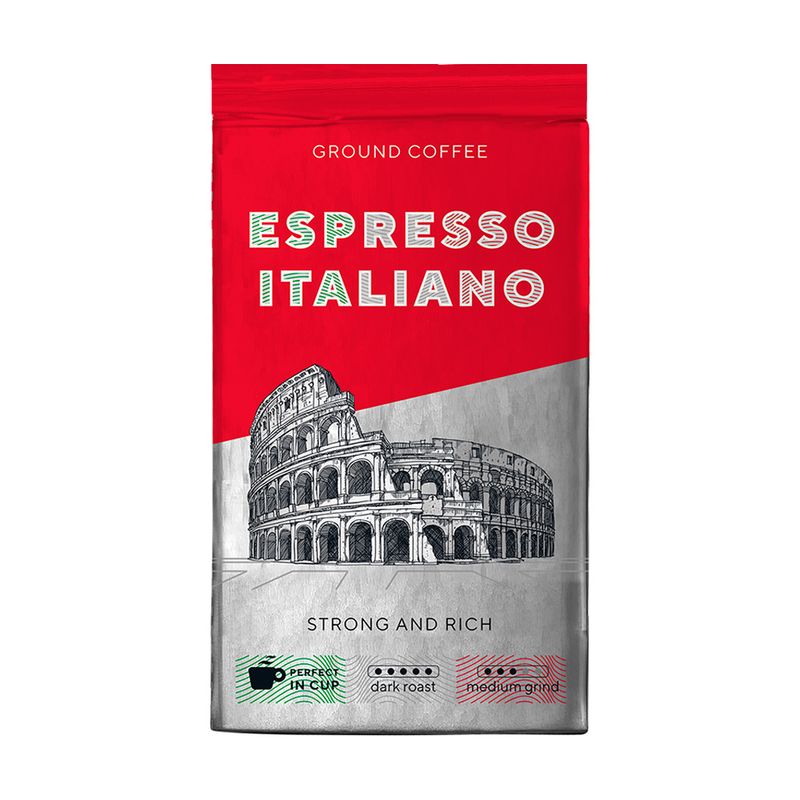 Кофе натуральный молотый, ESPRESSO ITALIANO, 225 г
