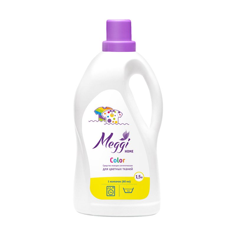 Гель для стирки цветных тканей, Meggi, 1,5 л